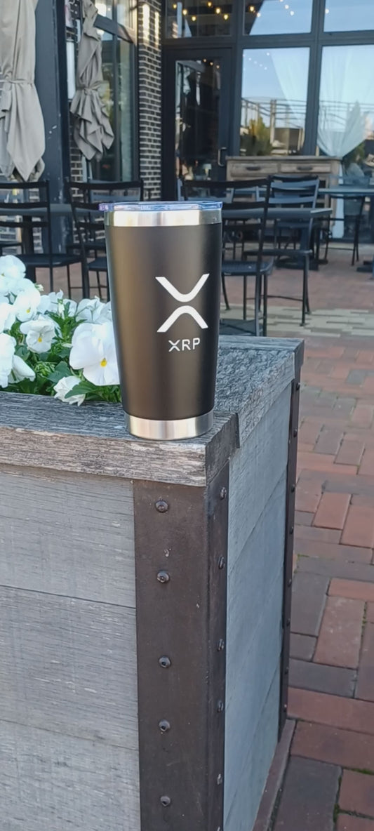 Crypto currency Ripple XRP Money Stainless Steel Insulated 20oz Tumbler Cup Gift